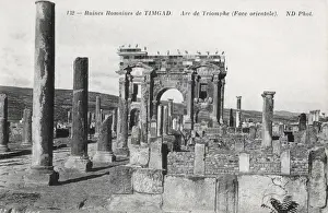 Trajan Prints: Roman site of Timgud - Algeria - Arch of Trajan