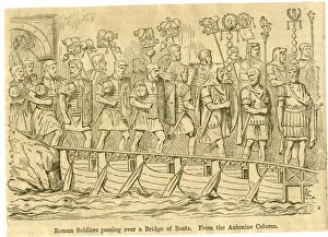 Antonine Gallery: Roman Soldiers passing over Bridge of Boats