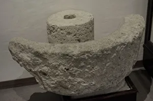 Extraction Prints: Part of a Roman stone olive press known as trapetum