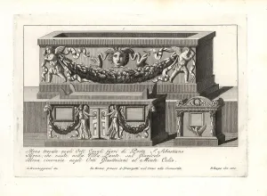 Ancient Egyptians Prints: Roman urns and funeral urn