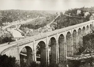 Aqueduct Collection: The Roman viaduct at Dinan, France