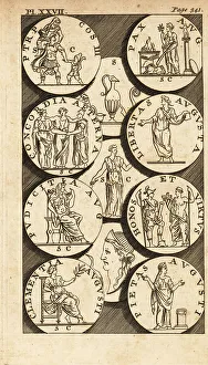 Roman Myth Prints: The Roman Virtues