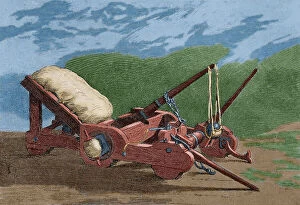 Loose Collection: Roman weapon. Onager. Engraving. Museo Militar, 1883