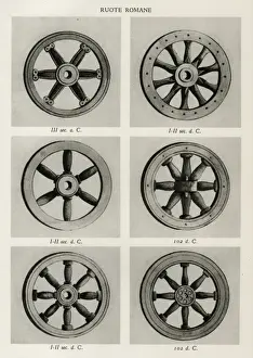 Roman wheels, 3rd century BCE to 2nd century CE