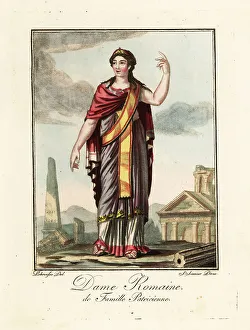 Roman woman from a Patrician family, ancient Rome