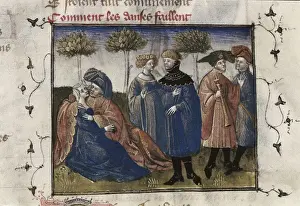 Gallant Prints: The Romance of the Rose. s. XIV. Courtesan gallant