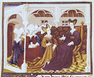 Romance of Tristan and Iseult. Iseult surrounded