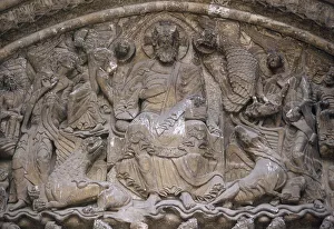 Portal Collection: Romanesque Art. France. 12th century. Moissac Abbey. Tympanu