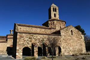 Buttress Prints: Romanesque Art. Spain. Church of St. Mary. Exterior. Tarrasa