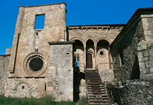 Stair Prints: Romanesque art. Spain. Monastery of Santa Maria de Carracedo