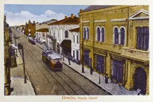 Galati Prints: Romania - Galati Street, Braila