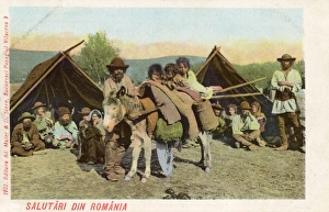 Images Dated 8th June 2011: Romania - Gypsy Families