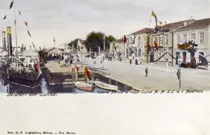 Romania - Sulina - Visit of Spanish Royalty