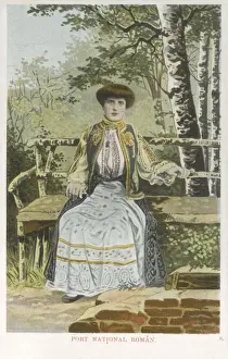 Jerkin Prints: Romania - Woman in National Costume