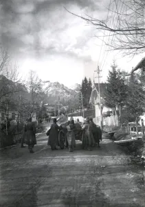 Sinaia Prints: Romanian prisoners of war, Sinaia, Romania, WW1