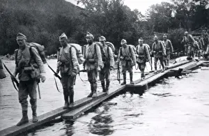 Makeshift Prints: Romanian soldiers retreating, WW1