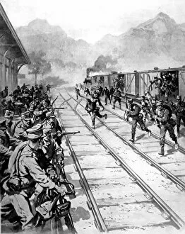 Asked Collection: Romanian Troops attacking Ghemesh Station, Austro-Hungaria