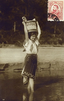 Chemise Gallery: Romanian Woman - carrying water