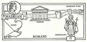 Images Dated 1st July 2019: Romans in Britain - Hadrian, Temples, Christianity