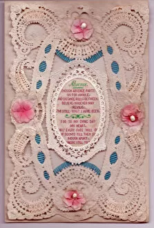Delicate Gallery: Romantic paper lace card - Absence