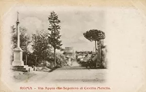 Appia Gallery: Rome - Appian Way and Tomb of Caecilia Metella