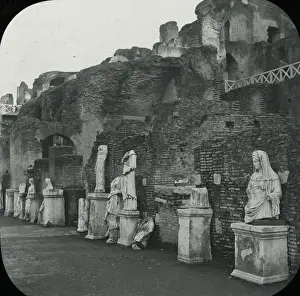 Rome, Italy - House and Statues of the Vestal Virgins
