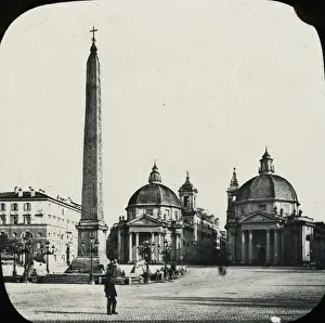 Domed Prints: Rome, Italy - Piazzo del Popolo