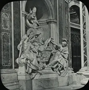 Rome, Italy - St Peters - Statue of Pope Gregory XIII