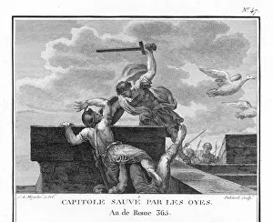 Juno Collection: Rome saved from Gauls by geese