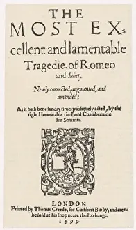 Frontis Piece Prints: Romeo & Juliet / Book