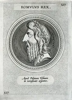 Romulus Prints: ROMULUS. Legendary founder of Rome with his brother