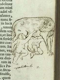 Romulus and Remus being suckled by Lupa
