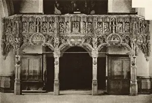 Niches Prints: Rood screen in the church, Tessenderloo, Belgium