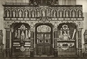 Niches Prints: Rood screen in parish church, Nieuport, Belgium