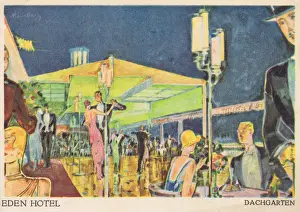 The roof garden of the Eden Hotel, Berlin