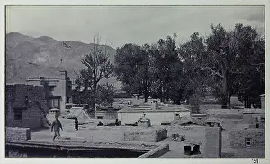 Roof of mission headquarters, nicknamed Changlo Manor, named after the noble Tibetan family who owned it, from a fascinating album which reveals new details on a little-known campaign in which a British military force brushed aside Tibetan defences