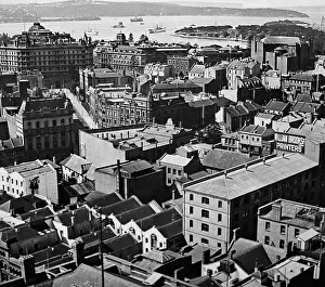 Rooftop Prints: Rooftop panorama, Sydney, Australia, early 1900s