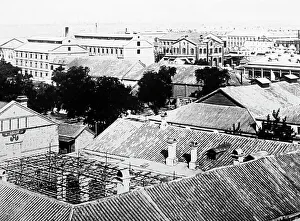 A rooftop panorama of Tianjin, China, in 1900