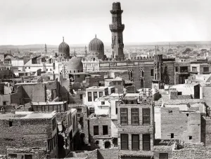 Muslin Prints: Rooftop view of Cairo, Egypt, c. 1880 s