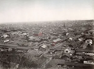 Rooftop View of Tokyo, Late 19th Century. Art Prints