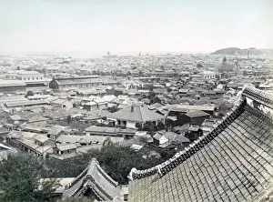 Rooftop view of Yokohama, Japan, circa 1880s