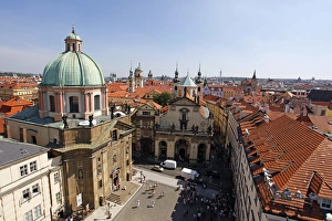 Images Dated 23rd August 2012: Rooftops of the Prague skyline