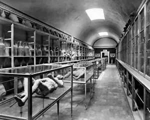 Room in Archaeological Museum, Naples, Italy