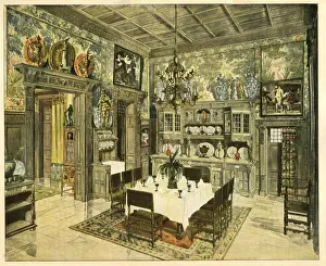Mainz Prints: Room designed for a Rhenish industrialist