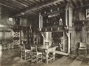 Images Dated 20th June 2017: Room with fireplace in Hopital St Jean, Ypres, Belgium