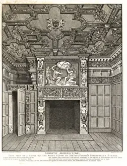 Bishopsgate Prints: Room on the first floor of Sir Paul Pindar s