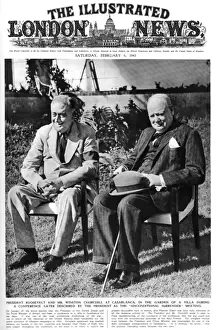 Alliance Prints: Roosevelt and Churchill at Casablanca