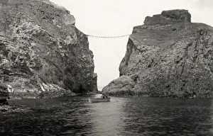 Canyon Prints: Rope Bridge Carrick-a-rede Co Antrim coast road Northern Ire