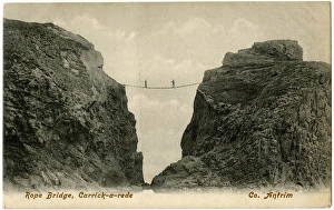Rope Bridge, Carrick-a-rede, County Antrim, Northern Ireland Rope Bridge, Carrick-a-rede, County Antrim, Northern Ireland
