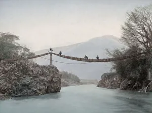 Rope bridge, Fujikawa, Japan, c. 1880 s